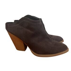 DV Dolce Vita Slip on Mule Booties sz 9.5 Dark Grey Mules